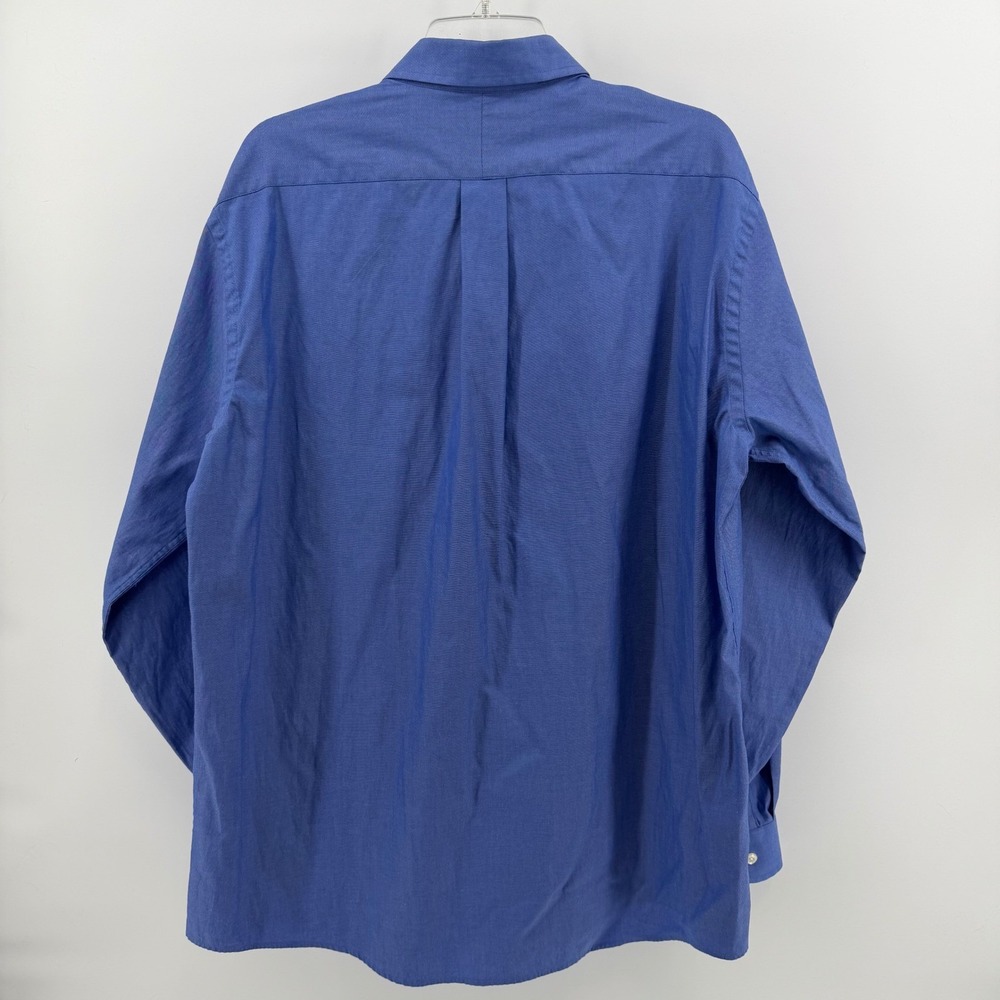 LL Bean Mens Blue Oxford Button Down Shirt 16.5 35 Long Sleeve 0 KQ54 - Picture 3 of 8